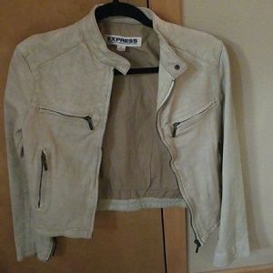 Express Genuine Leather Moto Jacket S